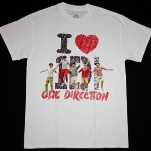 ONE DIRECTION BOYBAND NEW WHITE T-SHIRT