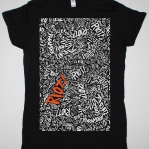 PARAMORE RIOT NEW BLACK LADY T-SHIRT