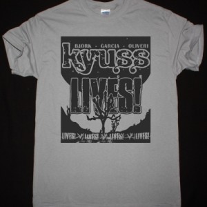 KYUSS LIVES NEW LIGHT GREY T-SHIRT