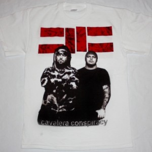 CAVALERA CONSPIRACY PHOTO NEW WHITE T-SHIRT