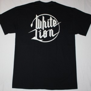 WHITE LION FIGHT TO SURVIVE ’85 NEW BLACK T-SHIRT