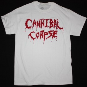 CANNIBAL CORPSE LOGO NEW WHITE T-SHIRT