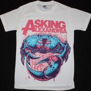 ASKING ALEXANDRIA CRAB  NEW WHITE T-SHIRT
