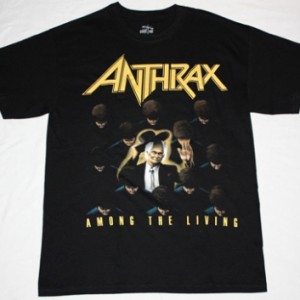 ANTHRAX AMONG THE LIVING'87 NEW BLACK T-SHIRT