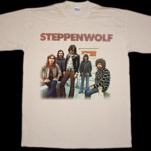STEPPENWOLF BAND NEW NATURAL COLOUR T-SHIRT