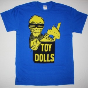 THE TOY DOLLS IDLE GOSSIP NEW BLUE T-SHIRT