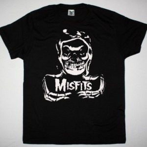 MISFITS HOODED FIEND NEW BLACK T SHIRT