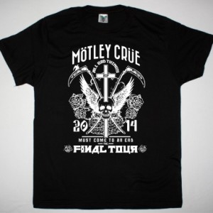 MOTLEY CRUE ALL BAD THINGS COME TO AN END NEW BLACK T-SHIRT