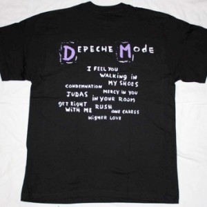 DEPECHE MODE SONGS OF FAITH AND DEVOTION NEW BLACK T-SHIRT