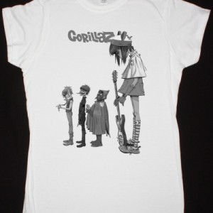 GORILLAZ NOODLE NEW LADY WHITE T SHIRT