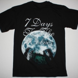 NIGHTWISH SEVEN DAYS TO THE WOLVES NEW BLACK T-SHIRT