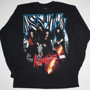 KISS ANIMALIZE '84 NEW BLACK LONG SLEEVE T-SHIRT