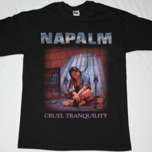 NAPALM CRUEL TRANQUILITY 89 NEW BLACK T-SHIRT