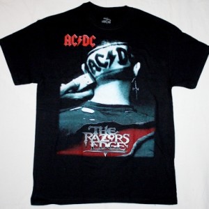 AC DC THE RAZORS EDGE AC/DC NEW BLACK T-SHIRT