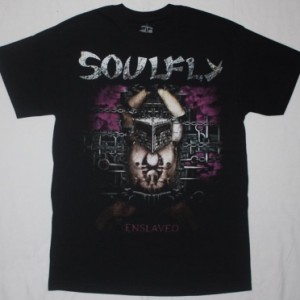 SOULFLY ENSLAVED  NEW BLACK T-SHIRT