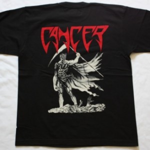 CANCER DEATH SHALL RISE 1991 NEW BLACK T-SHIRT