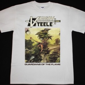VIRGIN STEELE GUARDIANS OF THE FLAME'83 NEW WHITE T-SHIRT