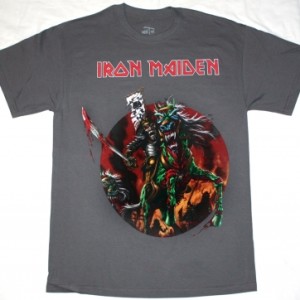 IRON MAIDEN THE HORSEMAN GREY/CHARCOAL T-SHIRT
