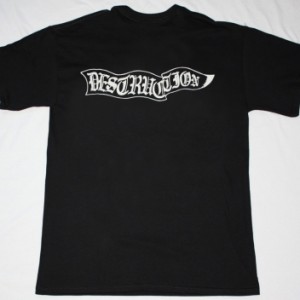 DESTRUCTION SENTENCE OF DEATH'84  NEW BLACK T-SHIRT