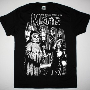 MISFITS THE SHOCKING RETURN OF THE MISFITS NEW BLACK T SHIRT