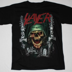 SLAYER SKULLS NEW BLACK T-SHIRT