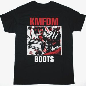KMFDM BOOTS NEW BLACK T SHIRT