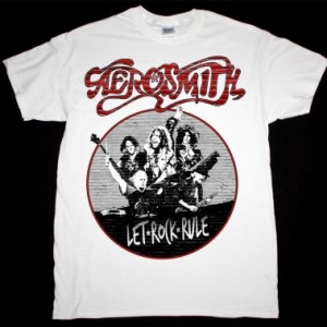 AEROSMITH LET ROCK RULE TOUR 2014 NEW WHITE T-SHIRT