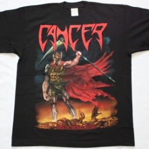 CANCER DEATH SHALL RISE 1991 NEW BLACK T-SHIRT