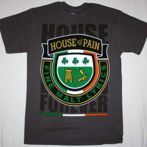 HOUSE OF PAIN FINE MALT LYRICS NEW GREY T-SHIRT