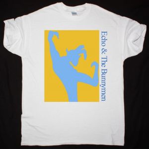 ECHO AND THE BUNNYMEN 80s TOUR NEW WHITE T SHIRT