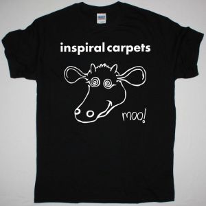 INSPIRAL CARPETS MOO! DUNG 4 NEW BLACK T SHIRT