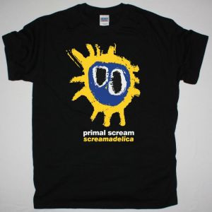 PRIMAL SCREAM SCREAMADELICA BLACK T SHIRT
