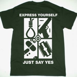 TYPE O NEGATIVE EXPRESS YOURSELF NEW FOREST GREEN T-SHIRT