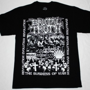 BRUTAL TRUTH EVOLUTION THROUGH REVOLUTION NEW BLACK T-SHIRT