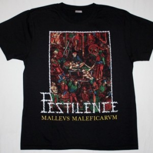 PESTILENCE MALLEUS MALEFICARUM NEW BLACK T-SHIRT