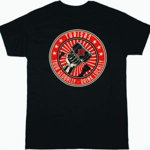 TURISAS DRINK LOCALLY NEW BLACK T SHIRT