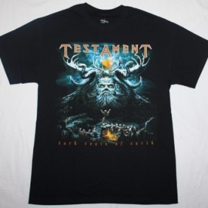 TESTAMENT DARK ROOTS OF EARTH  NEW BLACK T-SHIRT