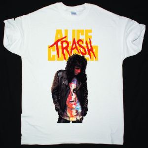 ALICE COOPER TRASH NEW WHITE T SHIRT