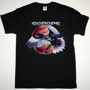 EUROPE WINGS OF TOMORROW NEW BLACK T-SHIRT