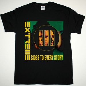 EXTREME III SIDES TO EVERY STORY NEW BLACK T-SHIRT