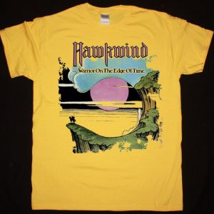 HAWKWIND WARRIOR ON THE EDGE OF TIME NEW YELLOW T-SHIRT