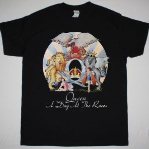 QUEEN A DAY AT THE RACES 1976 NEW BLACK T-SHIRT