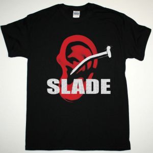 SLADE TILL DEAF DO US PART 1981 NEW BLACK T-SHIRT