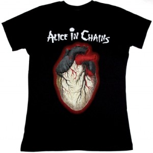 ALICE IN CHAINS BLACK GIVES WAY TO BLUE NEW BLACK LADY T-SHIRT