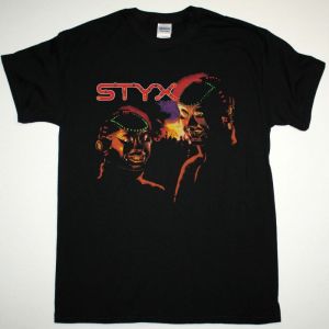 STYX KILROY WAS HERE 1983 NEW BLACK T-SHIRT