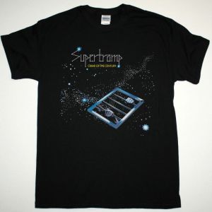 SUPERTRAMP CRIME OF THE CENTURY 1974 NEW BLACK T-SHIRT