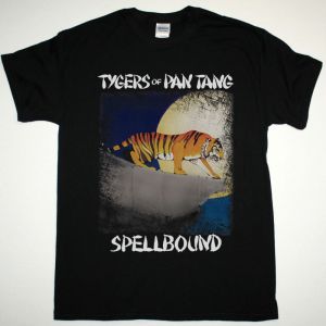 TYGERS OF PAN TANG SPELLBOUND 1981 NEW BLACK T-SHIRT
