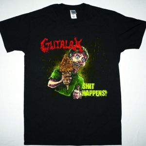 GUTALAX  SHIT HAPPENS! NEW BLACK T-SHIRT