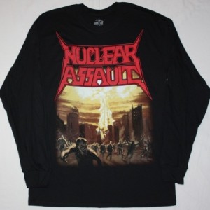 NUCLEAR ASSAULT GAME OVER'86 BLACK LONG SLEEVE T-SHIRT
