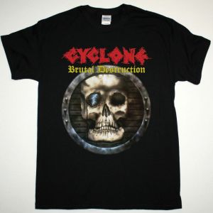 CYCLONE BRUTAL DESTRUCTION 1986 NEW BLACK T-SHIRT